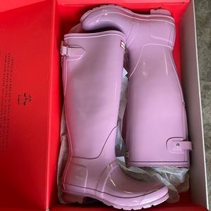 Pink hunter boots worn once